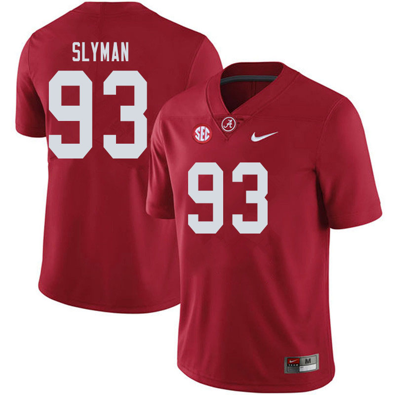 Men's Alabama Crimson Tide Tripp Slyman #93 2019 Crimson College Stitched Football Jersey 23KW072DC